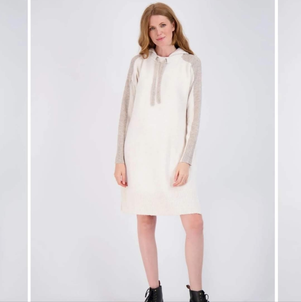 Lord & Taylor Racing Stripe Hoody Dress - Picture 1 of 10
